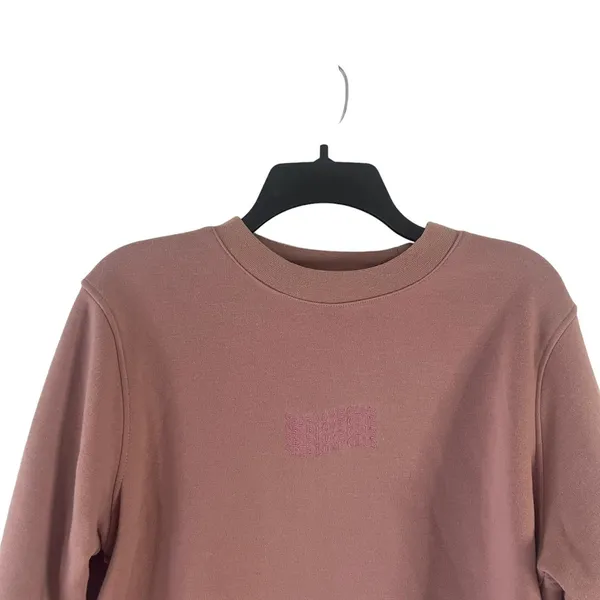Brooklyn Cloth‎ Women Size Large Dusty Rose Pink Self Love Club Crewneck Sweater - Image 2