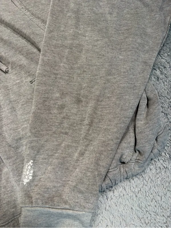 Free people FP movement Gray Hooded Zip-Up Sweatshirt small - Image 6