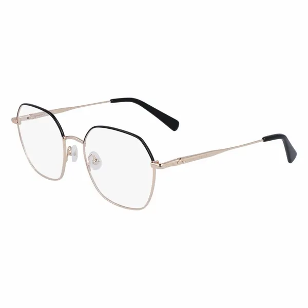 Longchamp LO2152 728 Women Eyeglasses Gold Black Gun Metal Frames 53-19-140 Case - Image 3