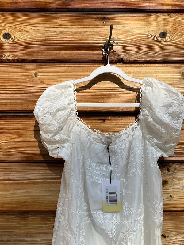 Kourt White Size S Nya Puff Sleeve Mini Dress Few Moda - Image 10