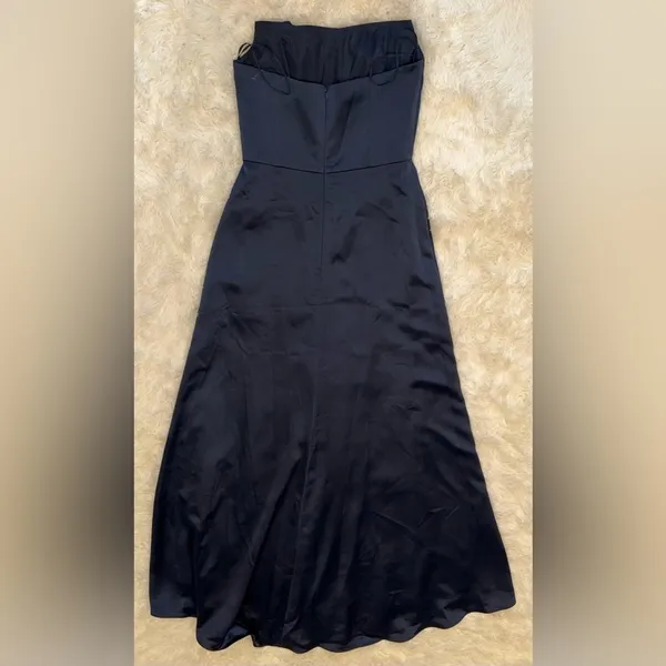 NWOT Amsale Jara Strapless formal gown French Blue sz 10 - Image 8