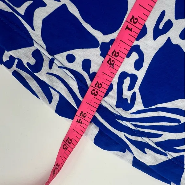 IBKUL BIANCA ROYAL‎ BLUE Short Sleeve Mock Golf Shirt Sz S - Image 5