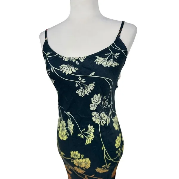 Anthropologie Conditions Apply Floral Maxi Slip‎ Dress XS Tropical Ombre Resort - Image 10