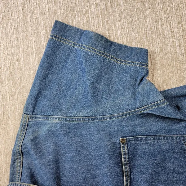 Vintage 70s Denim & Co Denim Shirt Womens 1X Blue Exposed Zip Front Work Chore - Image 8