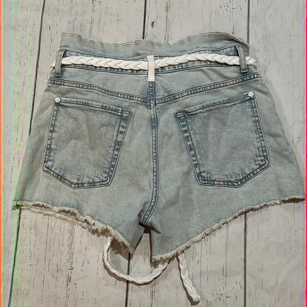 7 for all mankind blue denim shorts - Image 5