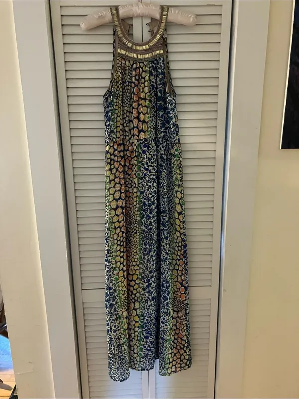 HD in Paris Anthropologie Mayacamas Maxi Dress Size 0 - Image 4