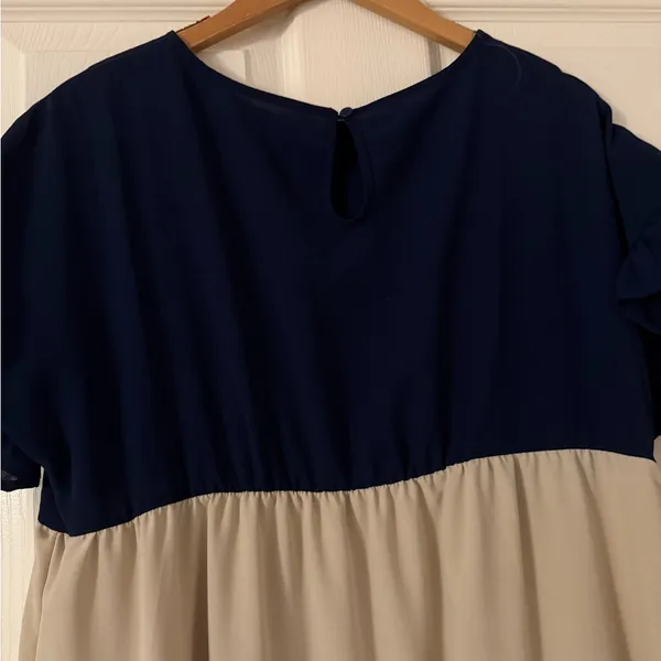 Boutique Dress Blue Size L - Image 2