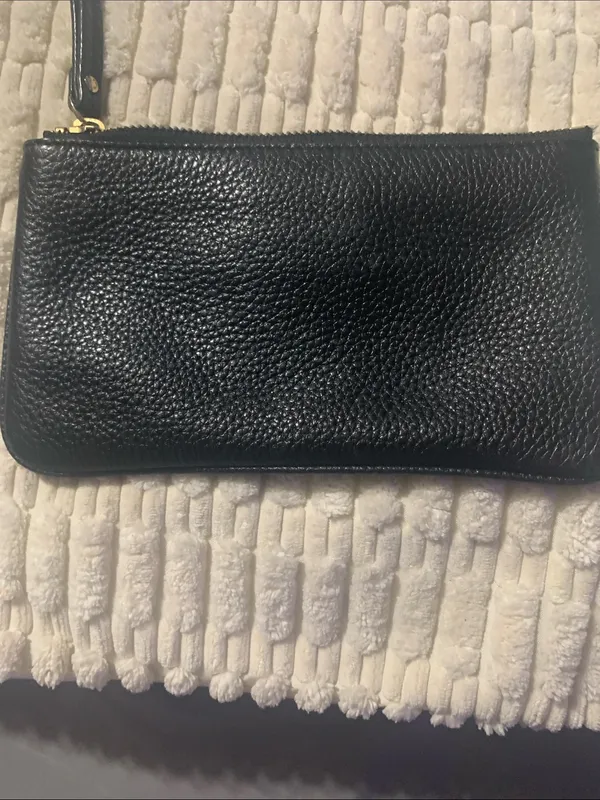 kate spade Black Pebbled Leather Wristlet Clutch - Image 3