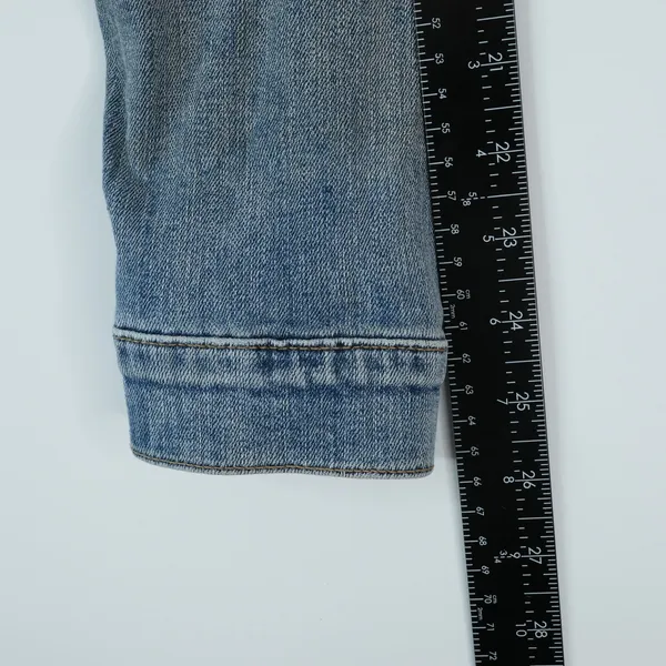 Levis Denim Jean Trucker Jacket Womens‎ Medium Blue Light Wash - Image 11