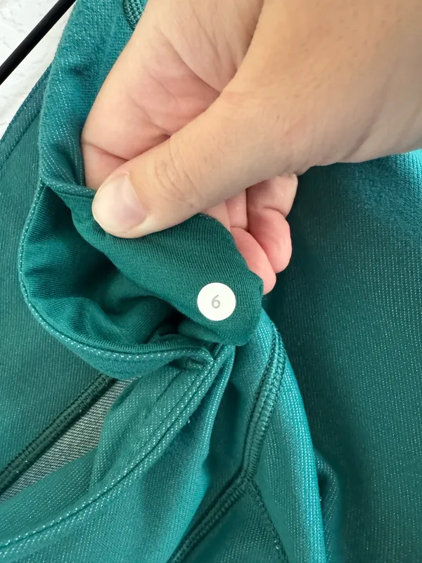 Lululemon Wunder Under Pant III 6 Forage Teal / White - Image 5