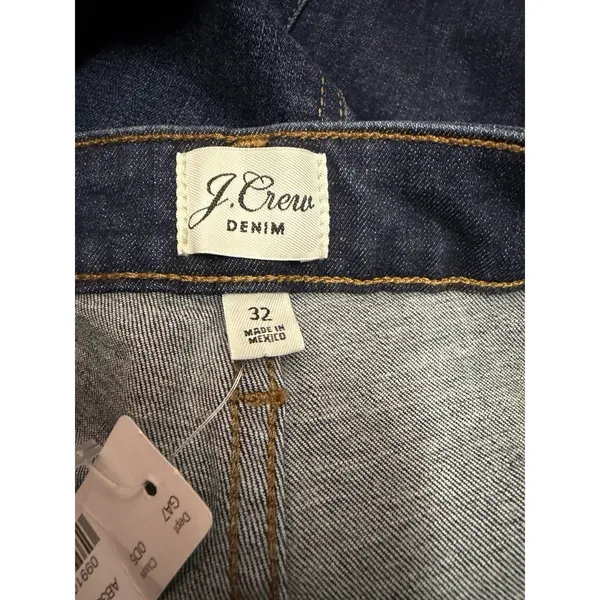 J.Crew Curvy Full Length Demi Bootcut Denim Jeans Size 32 X 32 Patch Pocket New - Image 3