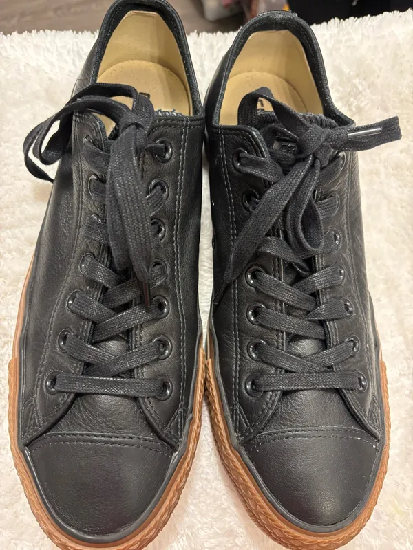 Black leather Converse Sneakers Sz.Men - Image 6