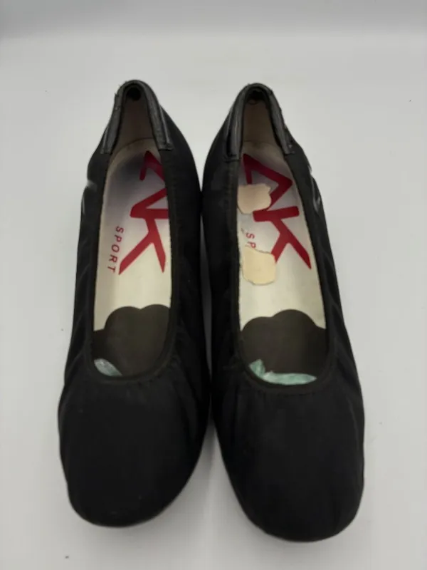 Anne Klein Sport Wisher Womens Black Fabric Wedge Shoes 7.5 Slip-On Cushioned - Image 6