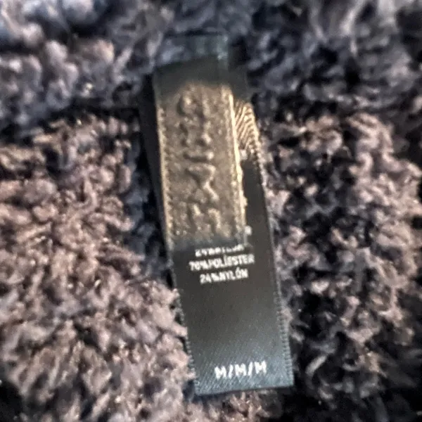 SKIMS Cozy Hooded One piece Onyx Black teddy lounge Jumpsuit Size Medium - Image 5