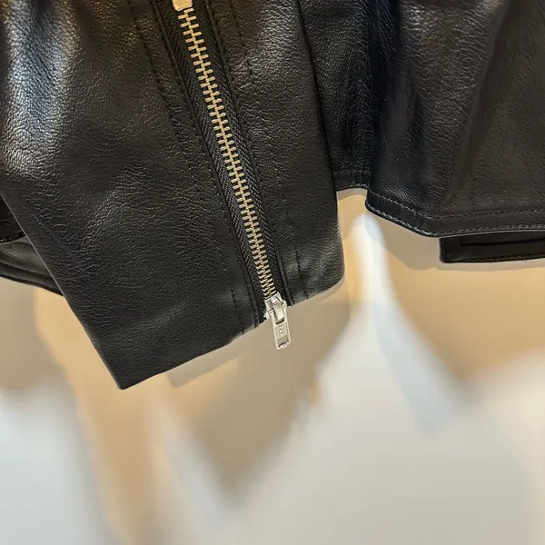 Classic Black faux Leather Jacket - Image 13
