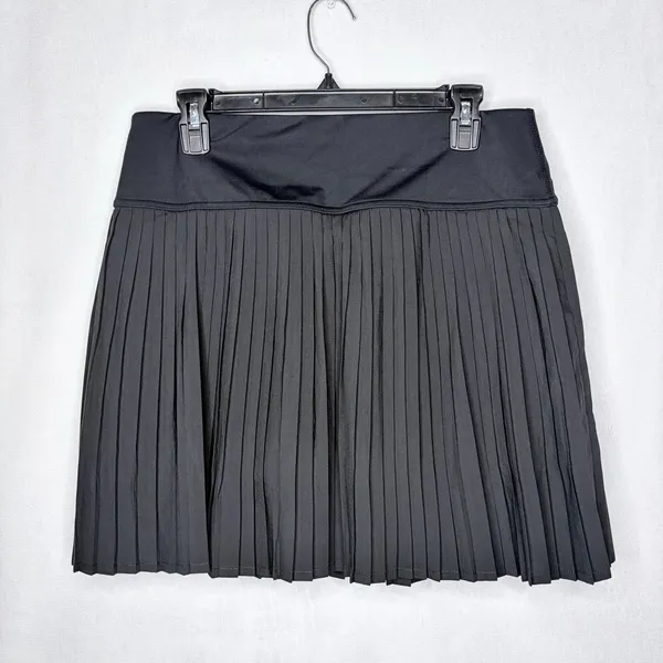 Quince Black Court Sport Pleated Tennis Mini Skirt - Image 8