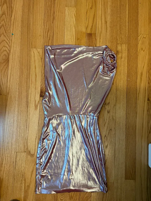 superdown Cordilla Halter Mini Dress Metallic - Image 4