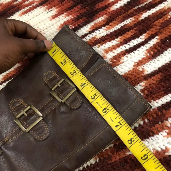 Born Concept Y2K Brown knee-high boots manmade leather buckles boho western #harness #campus #frye #justin #riding equestrian boho western indie hippie country festival biker - Image 6