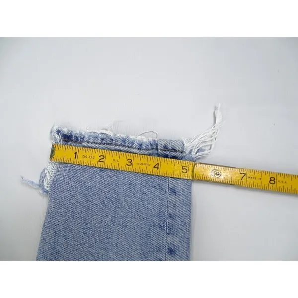 AGOLDE Jeans Womens 28 Nico Jean High Rise Button Fly Cropped Headlines Distress - Image 12