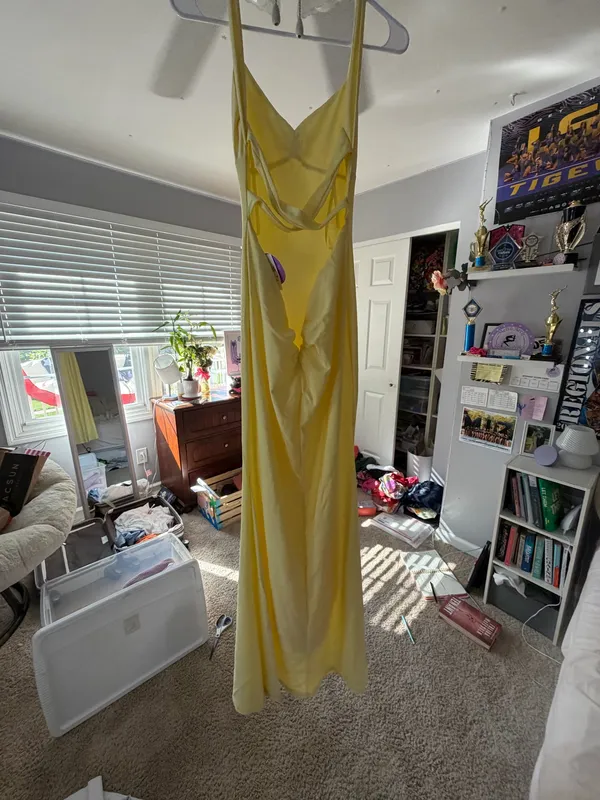 Windsor Yellow Prom Dress - Image 2