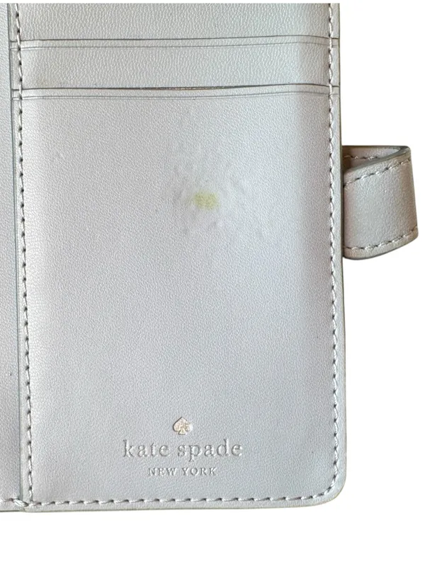 Kate Spade New York Gray Quilted Zip Around Wallet Bifold Organizer - Image 13