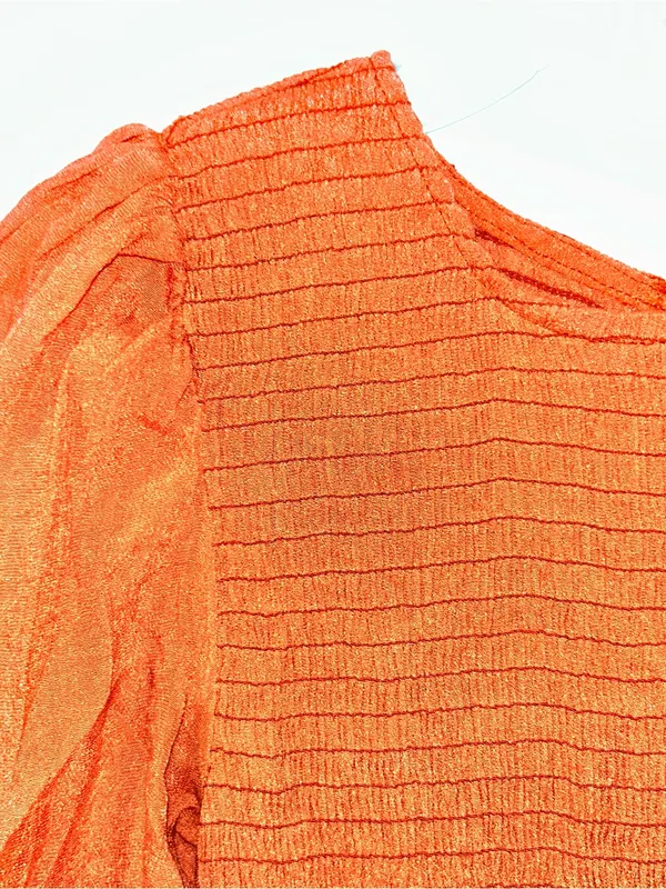Blu Pepper Rust Smocked Bodice Maxi Dress - Image 2