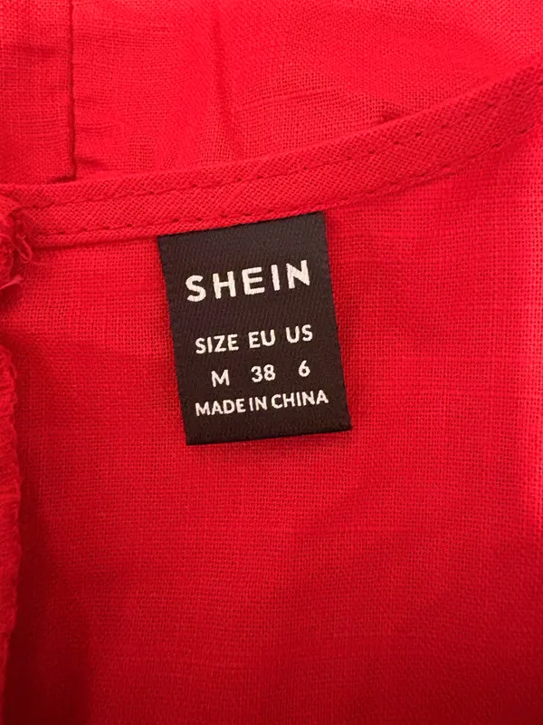 Shein Red Cut-Out Dress - Image 3