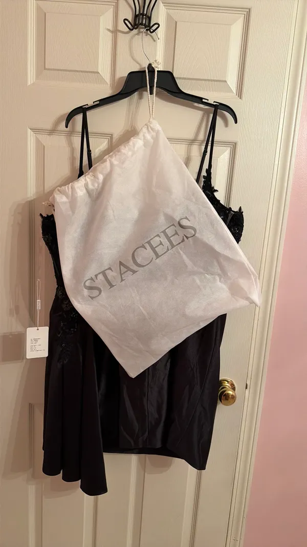 Black stacees hoco dress Size 24 - Image 3