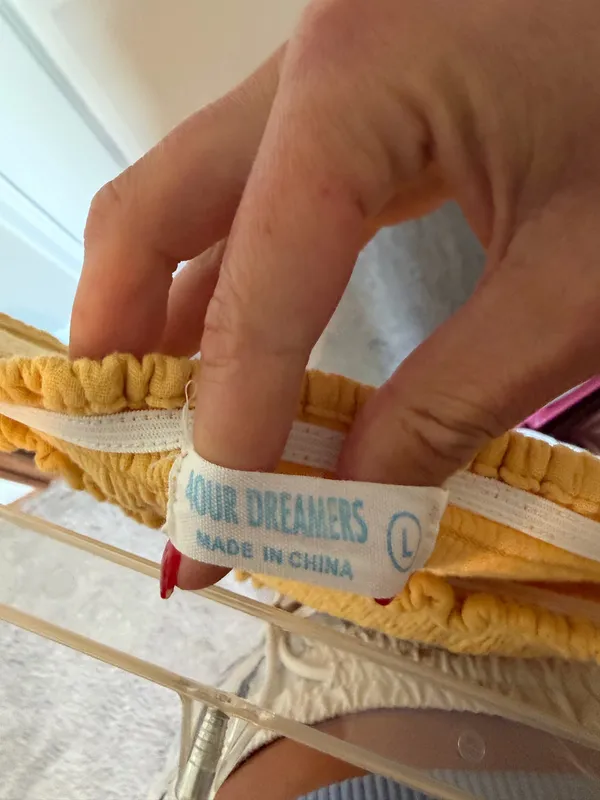 4OURDREAMERS Yellow Strapless Maxi Sundress - Image 3