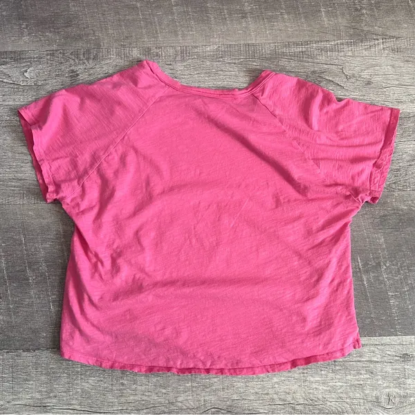 Altar'd State Oversized Crop Top Tee Womens S Pink Cotton Relaxed Fit Casual - Image 4