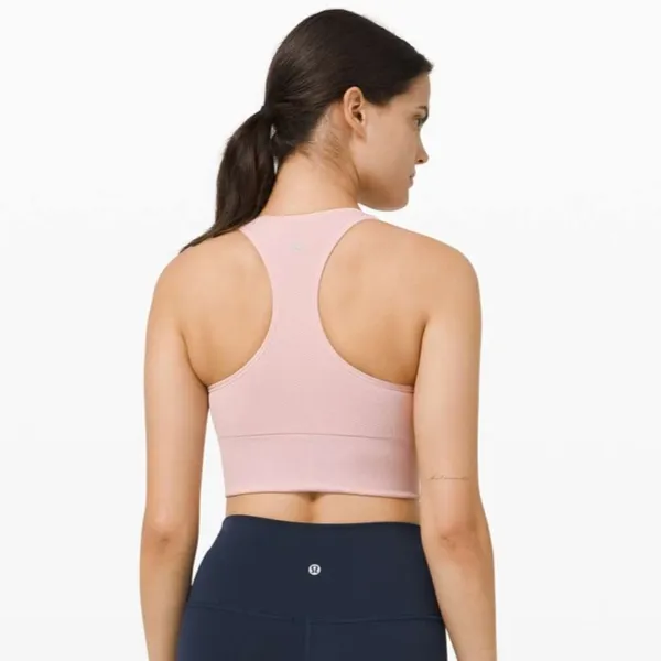 Lululemon Ebb to Train Bra *Medium Support, C/D Cup Porcelain Pink - Image 2