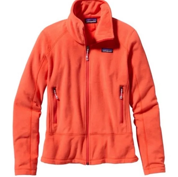 SALE! Women’s Orange Patagonia Full Zip Fleece Size XS VGUC - Image 7
