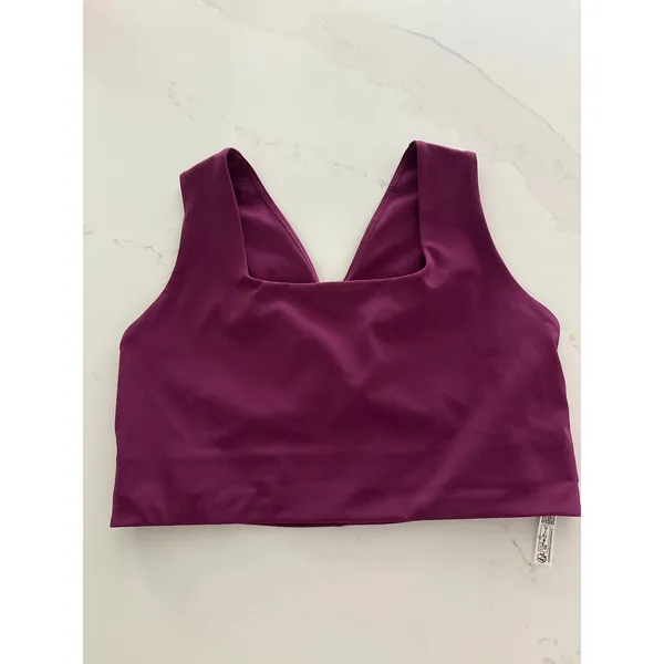 FREE PEOPLE MOVEMENT Win Win Racerback Bra in Deep Mulberry Size Medium - Image 3