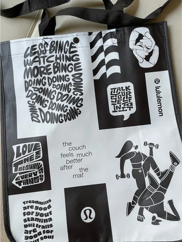 Lululemon Shopping Reusable Tote Bag Large - Image 7