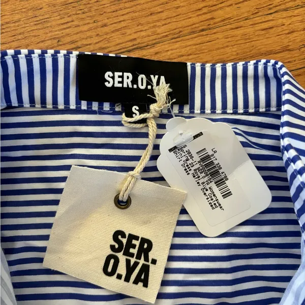 Ser.o.Ya Oversized Halley shirt Blue - Image 2