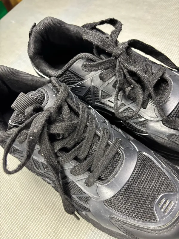 Wild Diva Black Chunky Dad Sneakers Platform Running Shoes Size 37 - Image 8