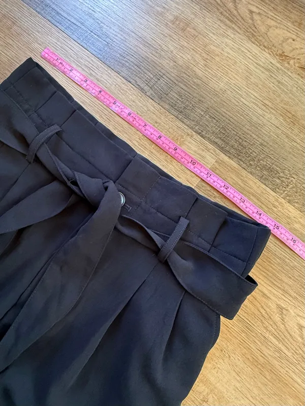 Madewell Black Paperbag Waist Tapered Chinos - Image 6