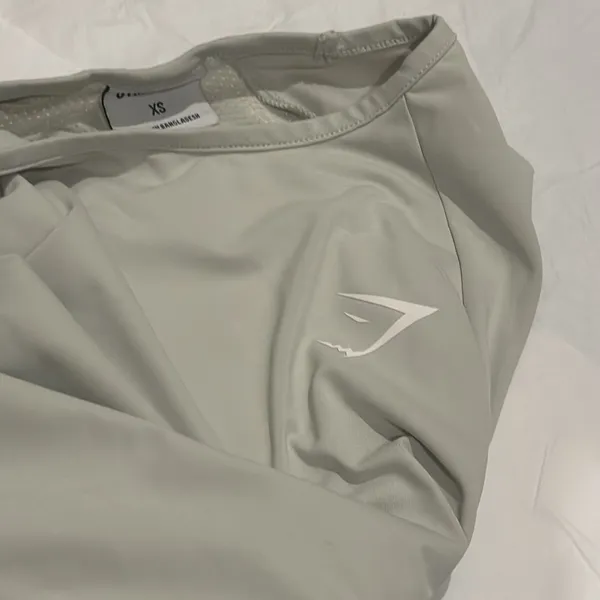 Gymshark Training Long Sleeve Crop Top light green xs gym - Image 5