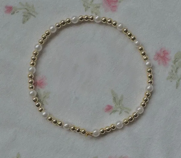 Handmade Gold Stackable Bracelets - Image 3