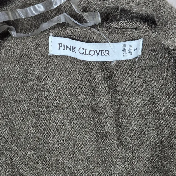 Pink Clover Penton Two Pocket Open‎ Front Cardigan Olive Green S NWT - Image 4