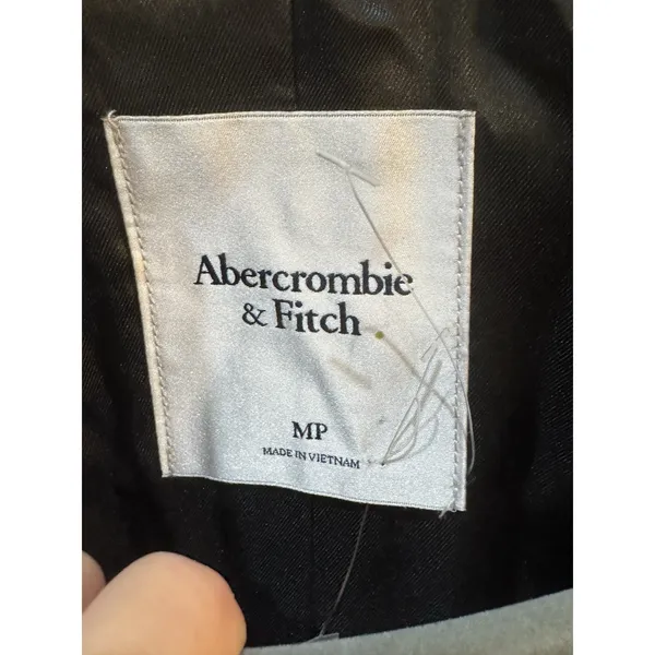 Abercrombie & Fitch Women Black Wool Double Breasted Overcoat Size Medium P - Image 4