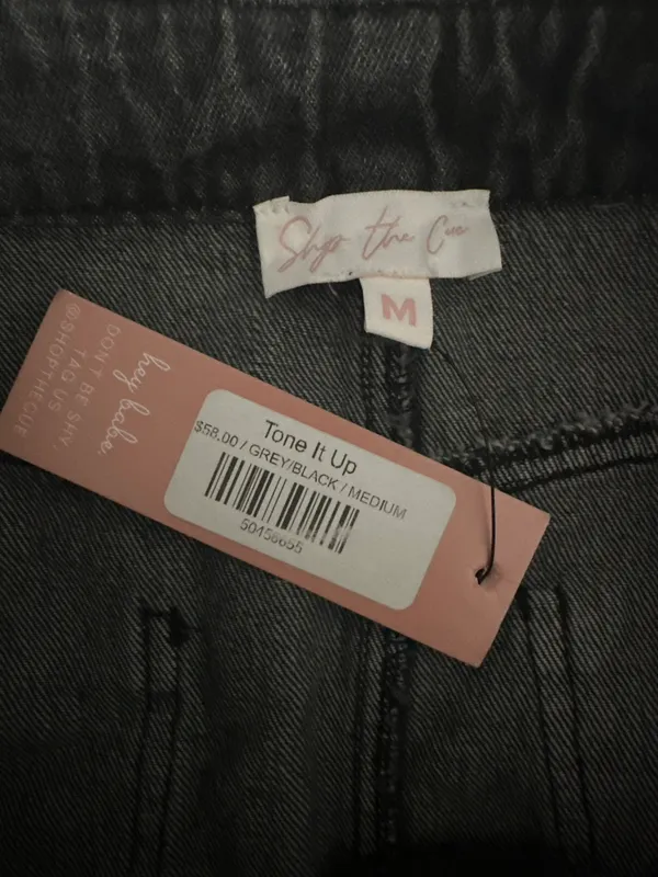 Denim Skirt Black Size M - Image 2