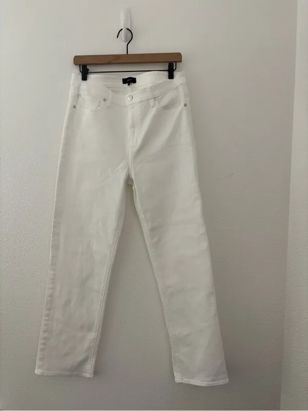 Quince Bella stretch straight jeans in cloud white - Image 2