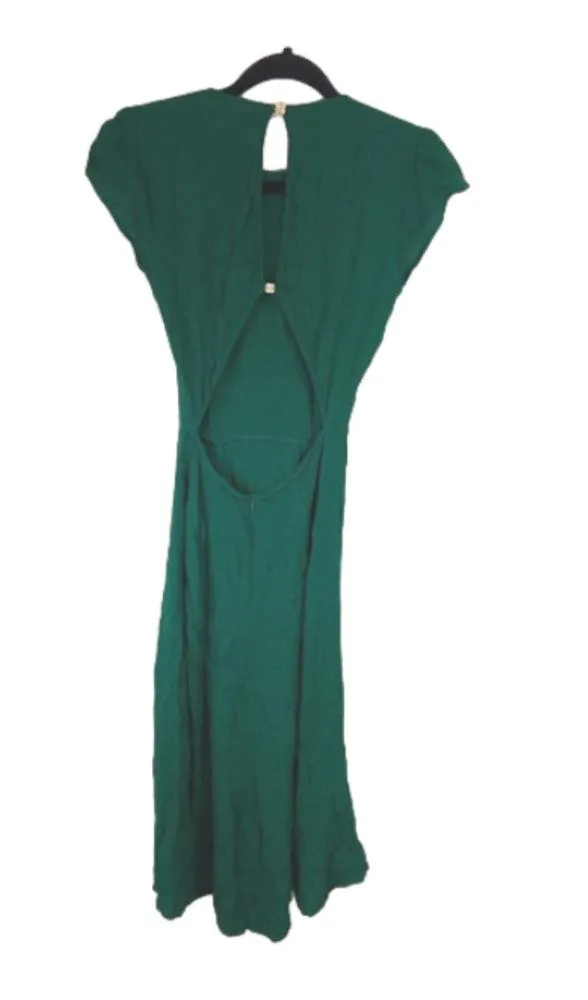 Reformation the Gavin dress in emerald size 4 - Image 3