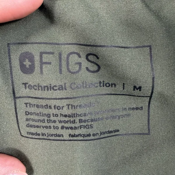 Figs M Medium Zamora Jogger Style Scrub Pants Technical Women’s Nurse Green - Image 6