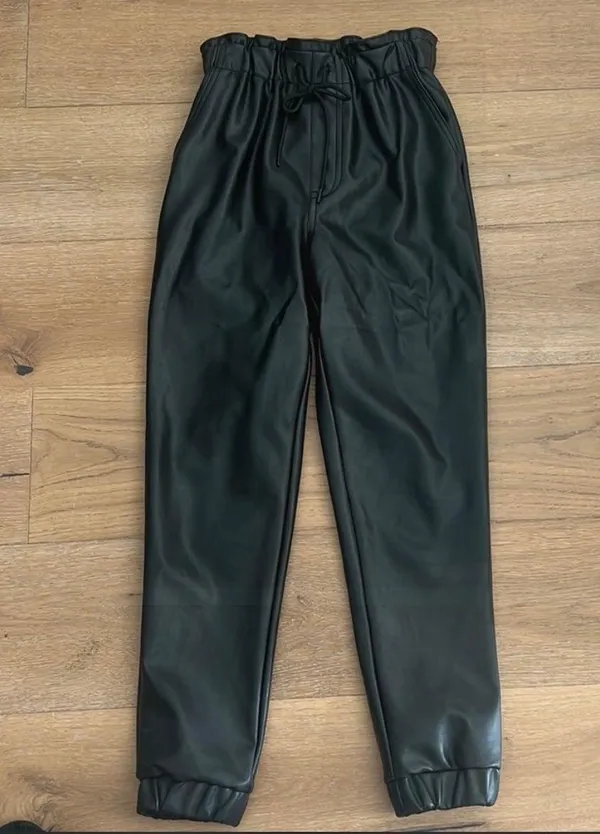 NWT Abercrombie Leather Jogger Pants - Image 3