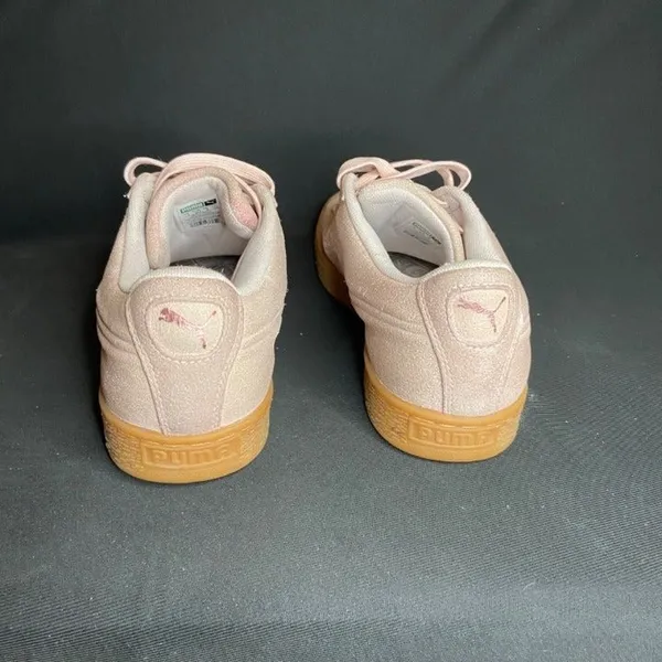 Puma Pink Suede Platform Jewel Gum Sole Size 8 - Image 6