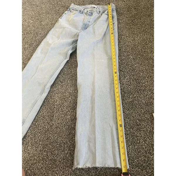 Zara lightwash wide leg jeans 10 - Image 3