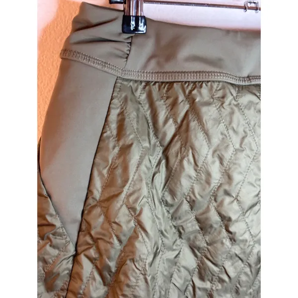 Mountain Hardwear‎ Womens Quilted Insulated Mini Skirt Olive Green Size Large - Image 5