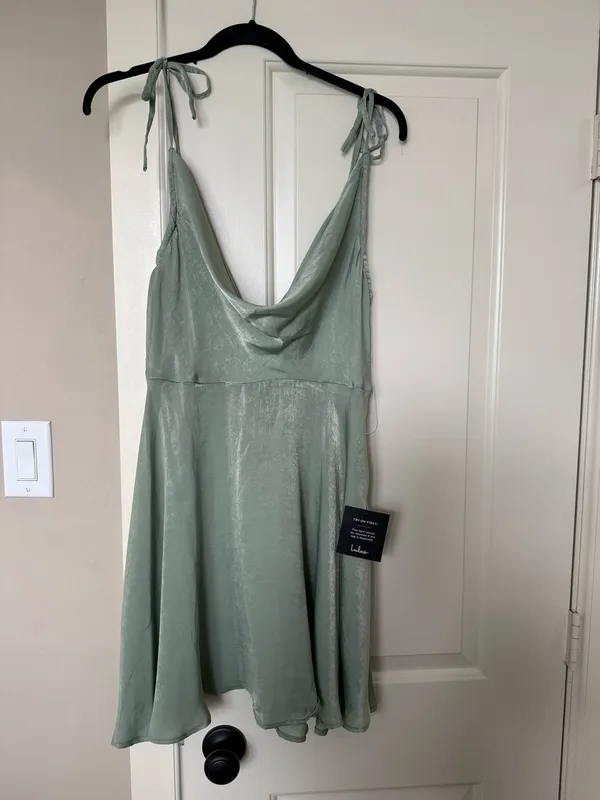 Lulus Satin slip dress - Image 4